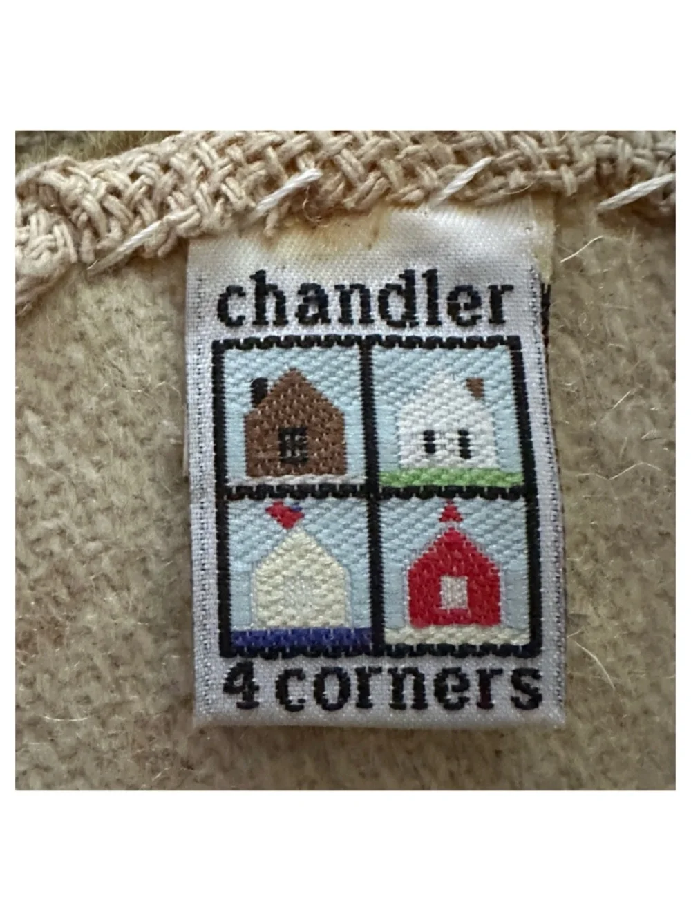 CHANDLER 4 CORNERS Coasters Buffalo Skull (set of 4) Hooked Wool Laura Megroy